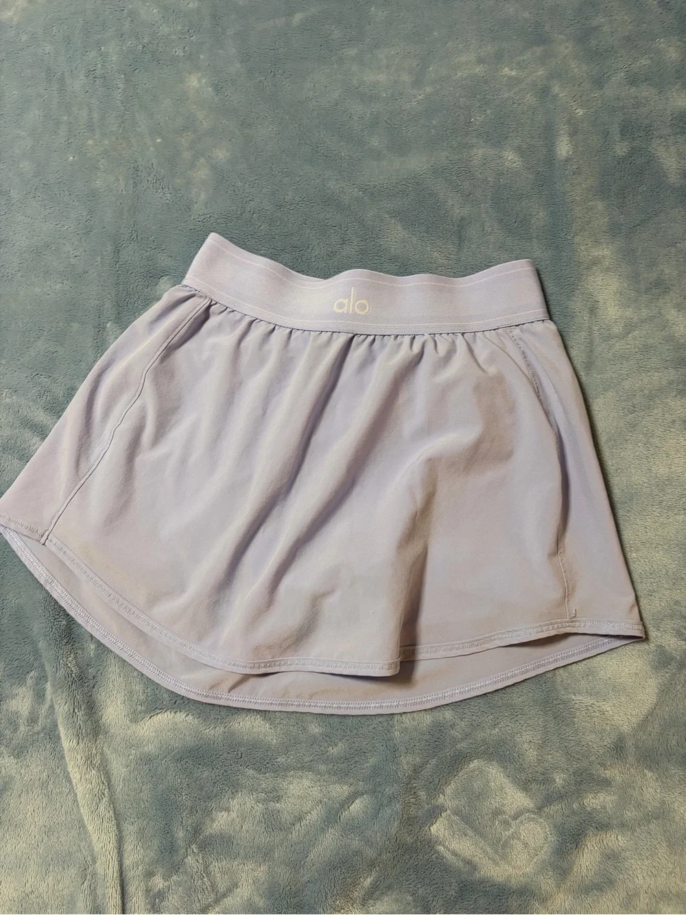 ALO Yoga Light Blue Athletic Mini Skirt